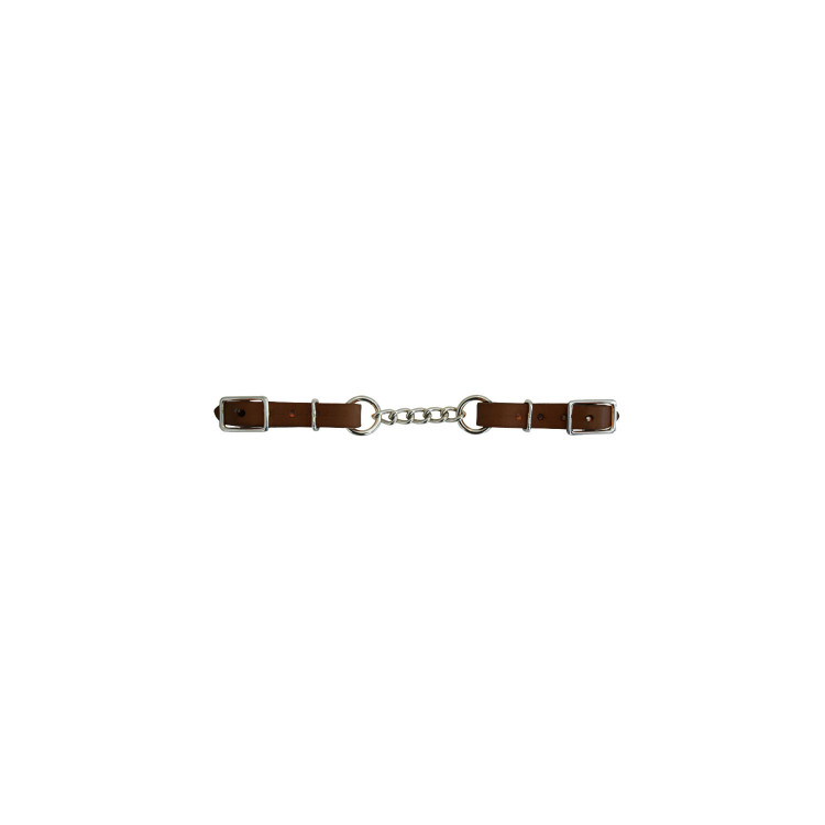 Cadenita de Muserola de Cuero con Cadena Lakota