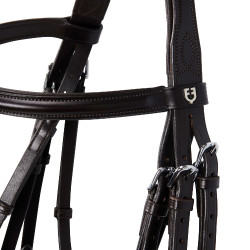 Brida Evolution de Cuero sin Riendas Dobles Equestro Marrón oscuro Marrón Brida Evolution de Cuero sin Riendas Dobles Equestro Marrón oscuro Marrón