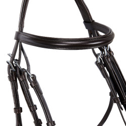 Brida Evolution de Cuero sin Riendas Dobles Equestro Marrón oscuro Marrón Brida Evolution de Cuero sin Riendas Dobles Equestro Marrón oscuro Marrón