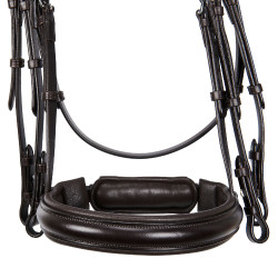 Brida Evolution de Cuero sin Riendas Dobles Equestro Marrón oscuro Marrón Brida Evolution de Cuero sin Riendas Dobles Equestro Marrón oscuro Marrón