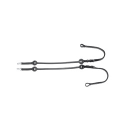 Riendas Elásticas de Cuero con Correas de Goma Umbria Equitazione Riendas Elásticas de Cuero con Correas de Goma Umbria Equitazione