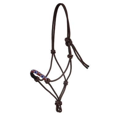 Cabezada de Cuerda Anudada con Decoraciones Navajo Pool's Castaño Marrón Cabezada de Cuerda Anudada con Decoraciones Navajo Pool's Castaño Marrón