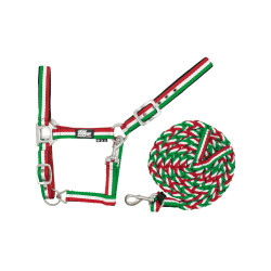 Cabezada de nailon tricolor con ramal Supreme