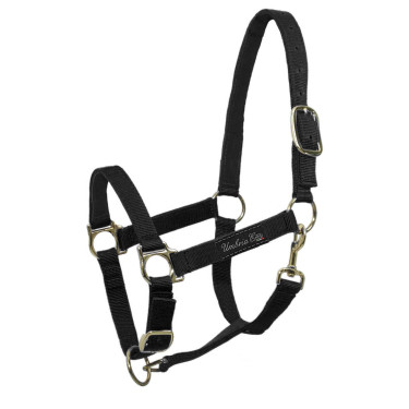 Cabezada de nailon con refuerzo de cuero Umbria Equitazione