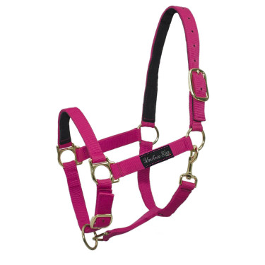 Cabezada de nailon con refuerzo de cuero Umbria Equitazione