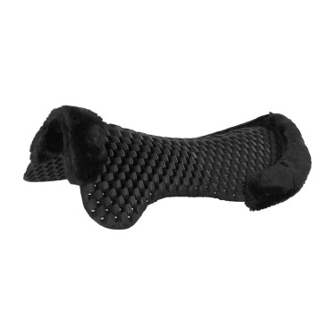 Amortiguador Piuma-FS Respira-FS con Elevador Frontal y Borreguillo Ecológico Acavallo Oveja negra Negro