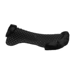 Amortiguador Piuma-FS Respira-FS con Elevador Frontal y Borreguillo Ecológico Acavallo Oveja negra Negro