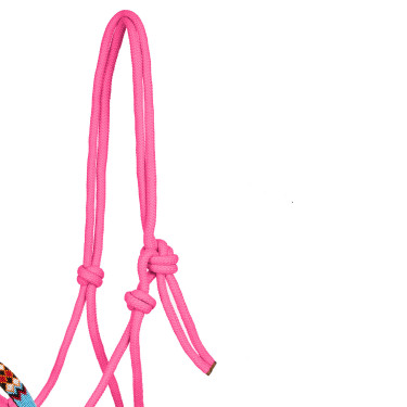 Cabezada etológica Perlé con ramal Pool's Rosa caliente