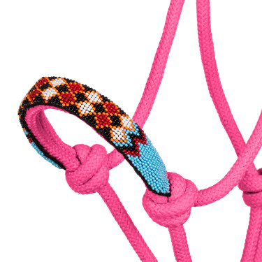 Cabezada etológica Perlé con ramal Pool's Rosa caliente