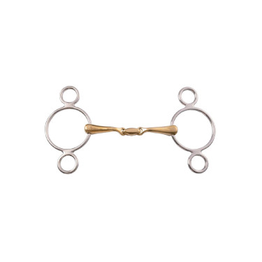 Mors Pessoa 3 Anillas con Doble Articulación 16 mm Umbria Equitazione Mors Pessoa 3 Anillas con Doble Articulación 16 mm Umbria Equitazione