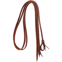 Riendas Separadas con Grabado Barbwire 3230 Pool's Coñac Marrón