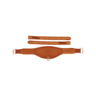Cinch Trasero Western de Cuero con Grabado de Cesta Pool's