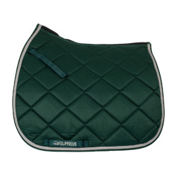 Manta de Montura de Doma Acolchada Supreme Verde cazador / gris claro Manta de Montura de Doma Acolchada Supreme Verde cazador / gris claro
