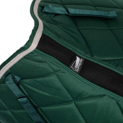 Manta de Montura de Doma Acolchada Supreme Verde cazador / gris claro Manta de Montura de Doma Acolchada Supreme Verde cazador / gris claro