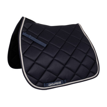 Manta de Montura de Doma Acolchada Supreme Marino / gris claro Azul