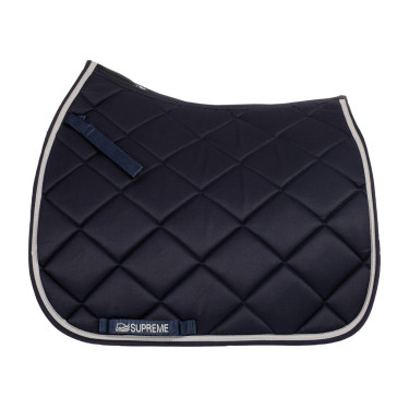 Manta de Montura de Doma Acolchada Supreme Marino / gris claro Azul