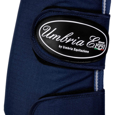 Guarniciones de Transporte Rip-Stop con Refuerzos de Cuero Umbria Equitazione Marino Azul marino