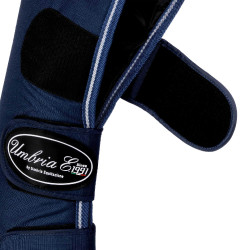 Guarniciones de Transporte Rip-Stop con Refuerzos de Cuero Umbria Equitazione Marino Azul marino