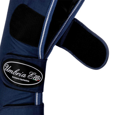 Guarniciones de Transporte Rip-Stop con Refuerzos de Cuero Umbria Equitazione Marino Azul marino