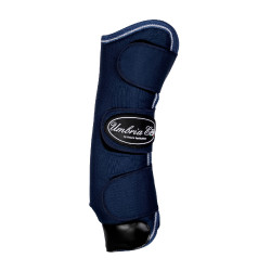 Guarniciones de Transporte Rip-Stop con Refuerzos de Cuero Umbria Equitazione Marino Azul marino