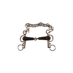 Mors Pelham Recubierto de Caucho con Ramas Cortas Umbria Equitazione Mors Pelham Recubierto de Caucho con Ramas Cortas Umbria Equitazione