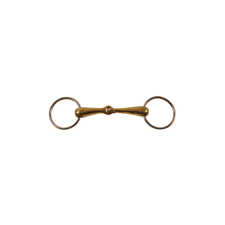 Muserola de anillos maciza de cobre alemán Umbria Equitación