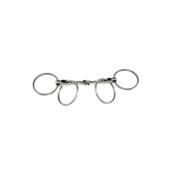 Mors Scourier Torsadé con Doble Anillos Umbria Equitazione