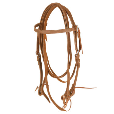Brida Recta de Cuero con Riendas Lakota Natural Marr&amp;amp;amp;oacute;n