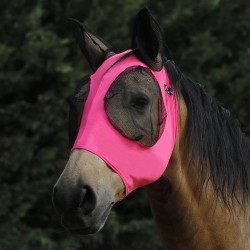Máscara Antimoscas de Lycra con Cubreorejas Tech Pro-Tech Rosa caliente
