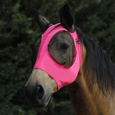 Máscara Antimoscas de Lycra con Cubreorejas Tech Pro-Tech Rosa caliente