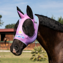 Máscara Antimoscas de Lycra con Cubreorejas y Diseño de Unicornio Pro-Tech Máscara Antimoscas de Lycra con Cubreorejas y Diseño de Unicornio Pro-Tech
