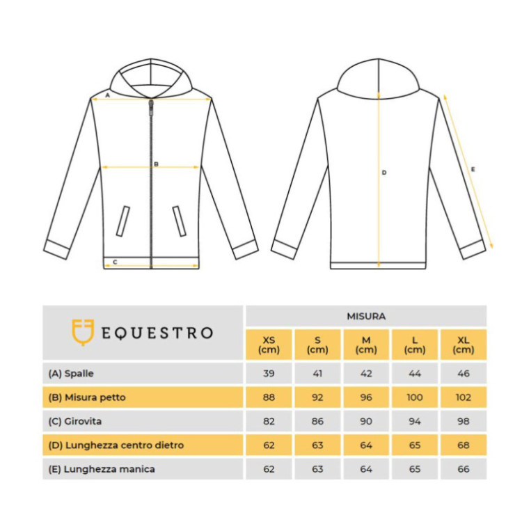 Chaqueta softshell ajustada para hombre con forro polar interior Livigno Equestro Chaqueta softshell ajustada para hombre con forro polar interior Livigno Equestro