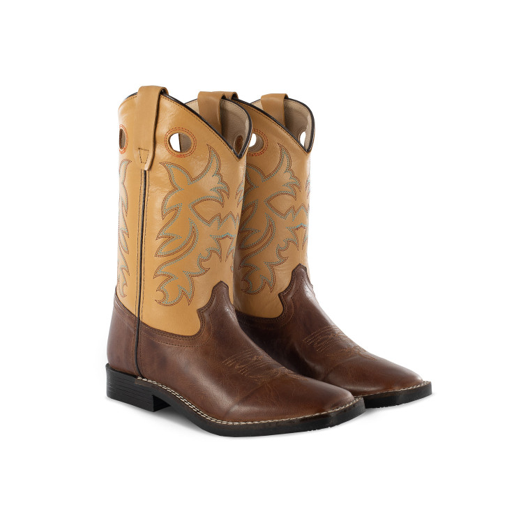 Botas Western para Niño Modelo Square Marrón/Cognac Pool's