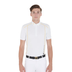 Polo de concurso Hombre Mangas Cortas con Cremallera Equestro