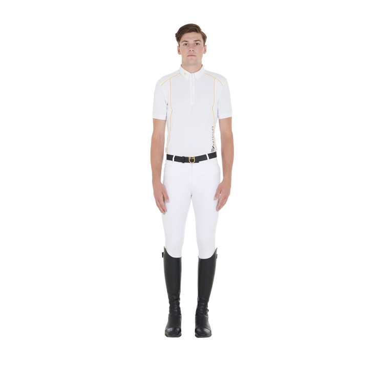 Polo de concurso Hombre Mangas Cortas con Cremallera Equestro Polo de concurso Hombre Mangas Cortas con Cremallera Equestro