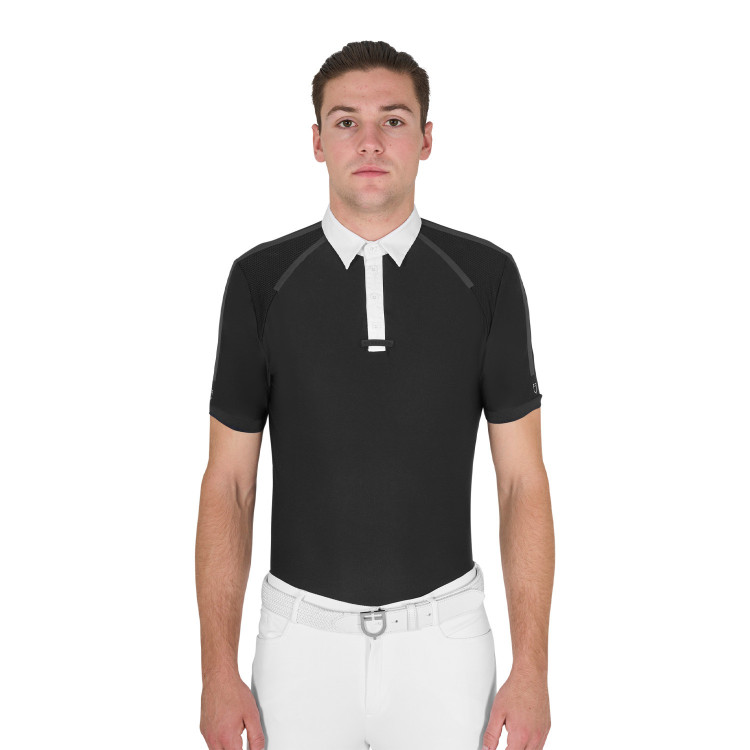 Polo de concurso Hombre Mangas Cortas con Botones Equestro Polo de concurso Hombre Mangas Cortas con Botones Equestro