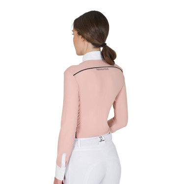 Polo de concurso Mujer de Manga Larga con Inserciones de Malla Equestro Polo de concurso Mujer de Manga Larga con Inserciones de Malla Equestro