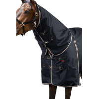 Manta de exterior con cubrecuello amovible B Vertigo Georgina Azul marino