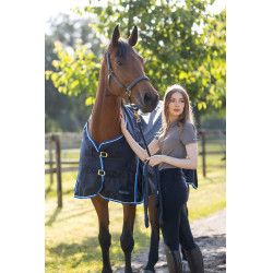 Waterdichte deken Glasgow 0 g Horze Azul oscuro