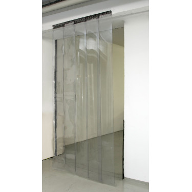 Cortinas de tiras de plástico 30 x 225 cm x 3 mm Cortinas de tiras de plástico 30 x 225 cm x 3 mm
