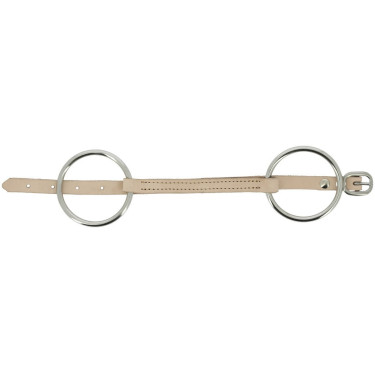 Muserola de cuero Feeling con barbada