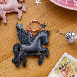 Llavero Imperial Riding Key To My Horse Negro metálico