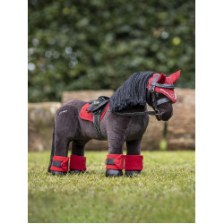 Alfombrilla de silla para juguete Mini Poni LeMieux Chile Rojo