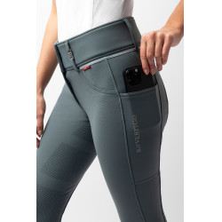 Pantalón de equitación de invierno Elea grip integral B Vertigo Verde romero Gris