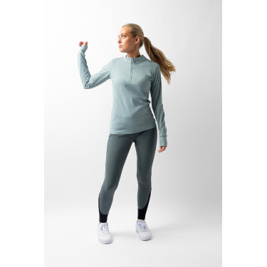 Camiseta térmica de entrenamiento Isadora B Vertigo Verde salvia