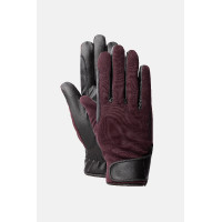 Guantes de equitación para todas las estaciones Young Rider Perla Horze Fudge / marrón burdeos