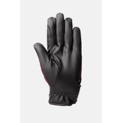 Guantes de equitación para todas las estaciones Young Rider Perla Horze Fudge / marrón burdeos