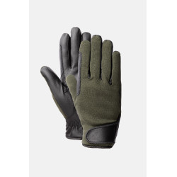 Guantes de equitación para todas las estaciones Young Rider Perla Horze Kambada / dragón verde oscuro Kaki