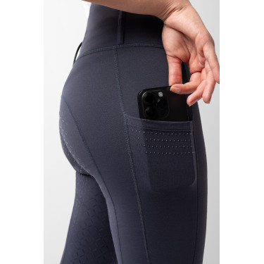 Leggings de media temporada Serena con grip integral Horze Tinta marina Azul marino