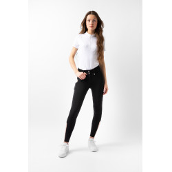 Pantalón Horze de talle alto Young Rider Alena para mujer Belleza negra Negro